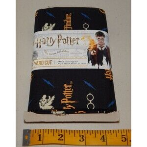 Licensed Harry Potter Gryffindor Premium 100% Cotton 1 Yard Cut 36" x 44" Fabric